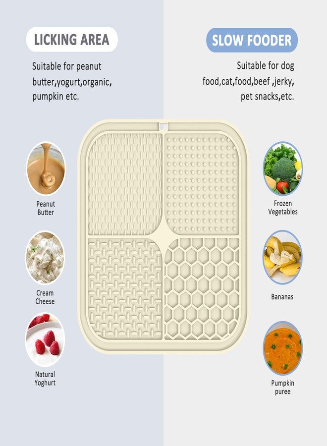 ChefAide 2 Pack Lick Mat for Dogs,Cats,Upgraded 8.5×8.5 inches Licking Mats with Suction Cups,Slow Feeder Licking Pad for Anxiety Relief and Boredom Reducer,Suitable for Dog Training Set 11 - Image 3